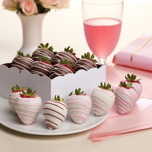 Strawberry with chocolate bouquet