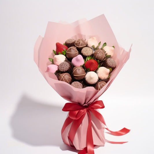 chocolate covered strawberries bouquet