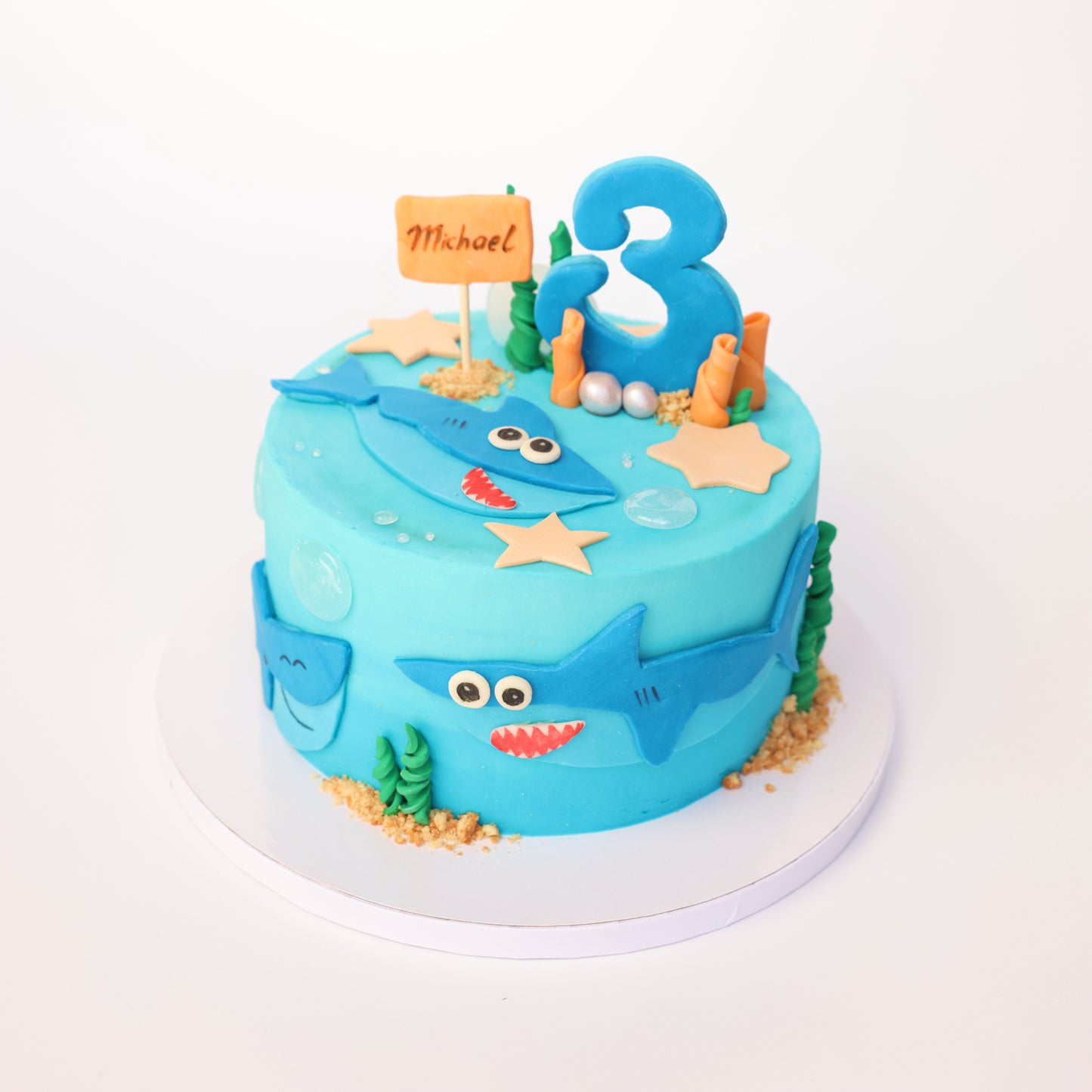 Custom Baby Shark Birthday Cake