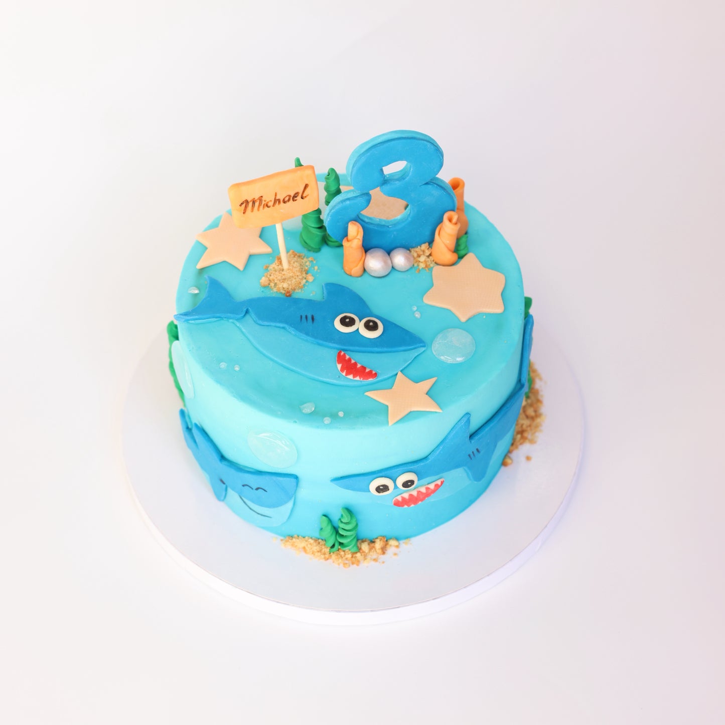 Custom Baby Shark Birthday Cake
