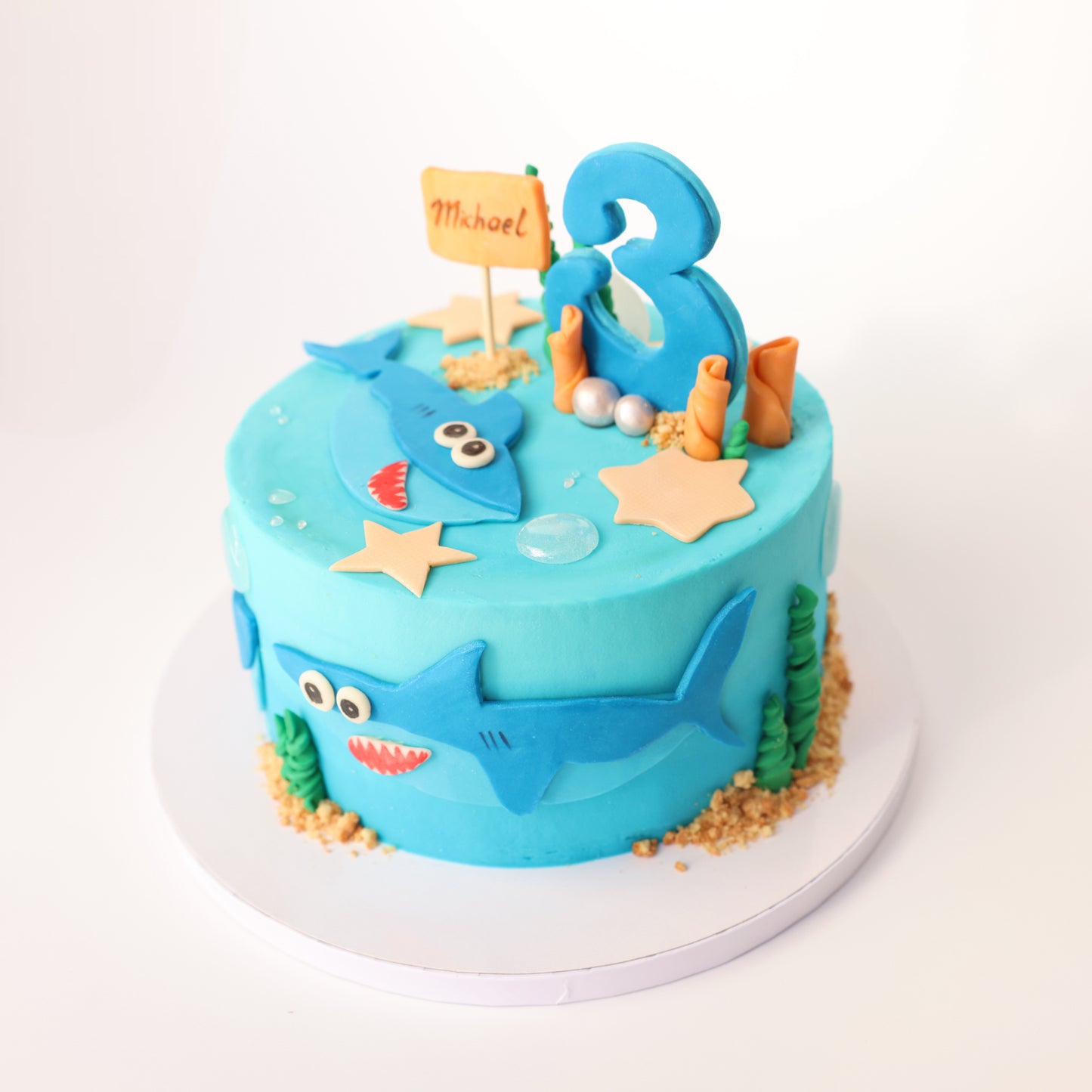 Custom Baby Shark Birthday Cake