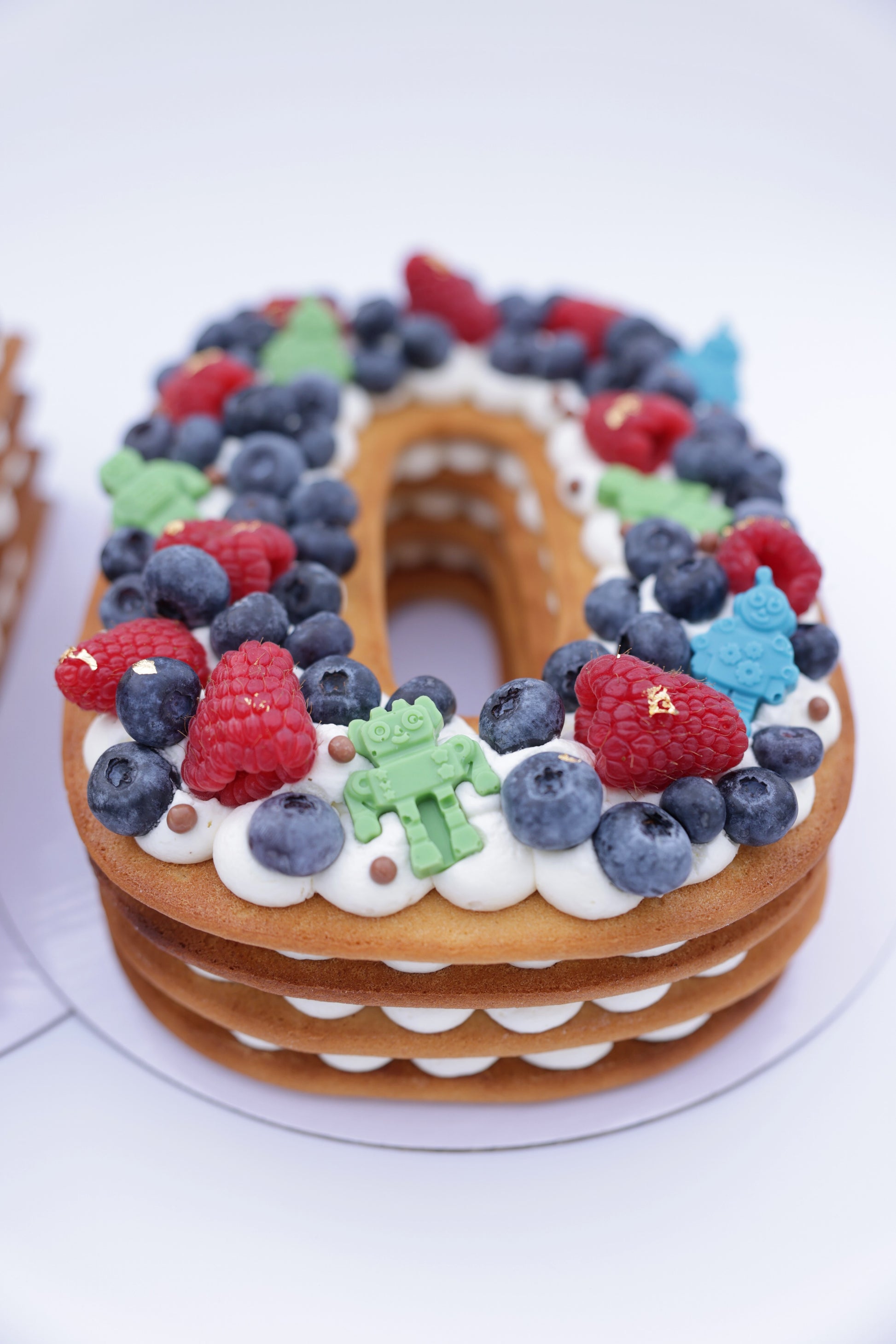 birthday honey cake shaped number
