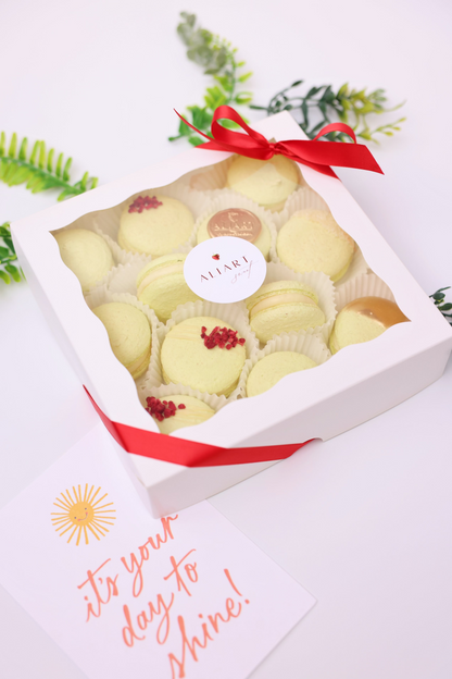 white chocolate passion fruit macarons delivery NYC