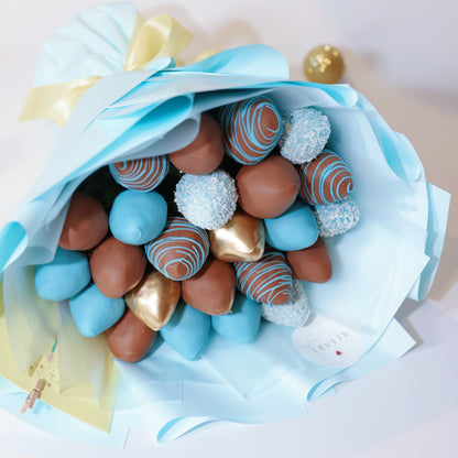 Chocolate-covered strawberries bouquet, elegant edible gift, handcrafted dessert