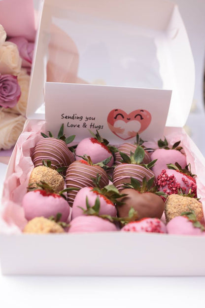 gourmet chocolate dipped strawberries set
