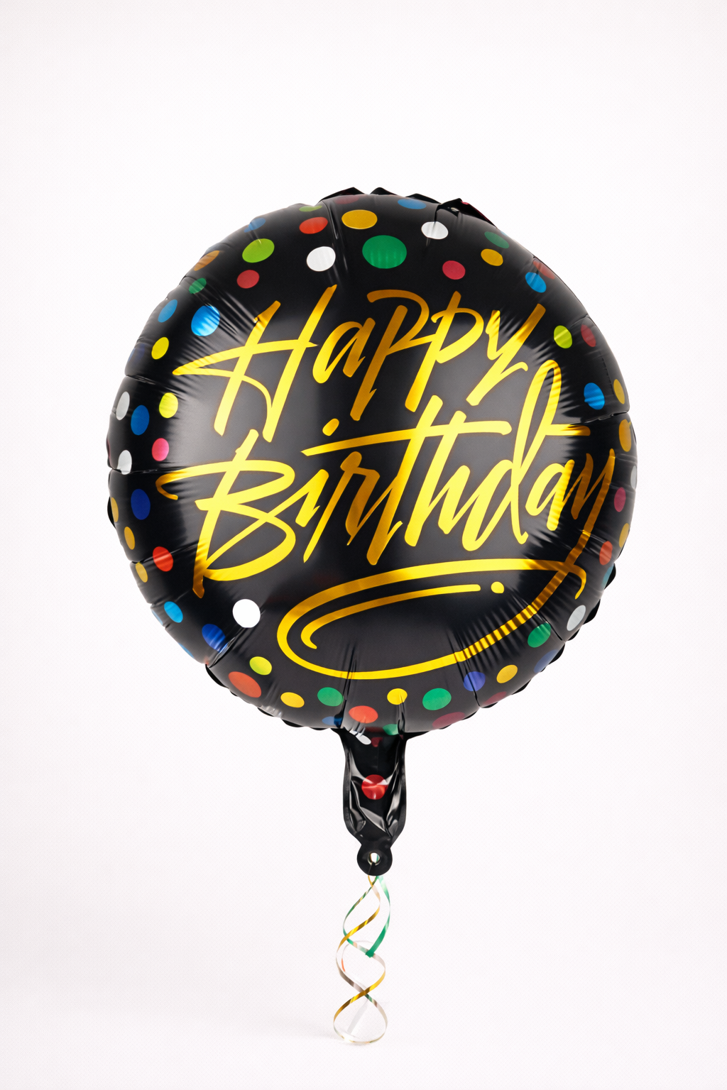 Luxury Happy Birthday helium balloon with same-day delivery in NYC & NJ. Perfect add-on for dessert gifts, strawberries, cakes and bouquets.