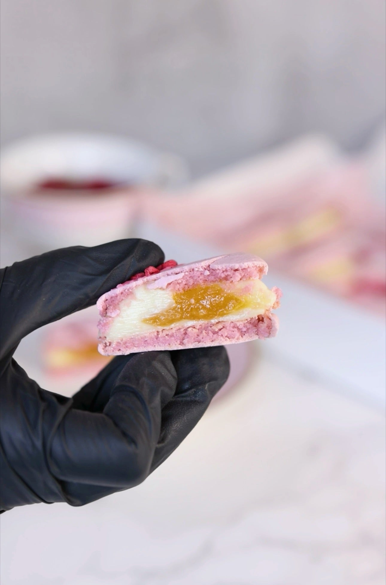 elegant floral and dessert gift box
