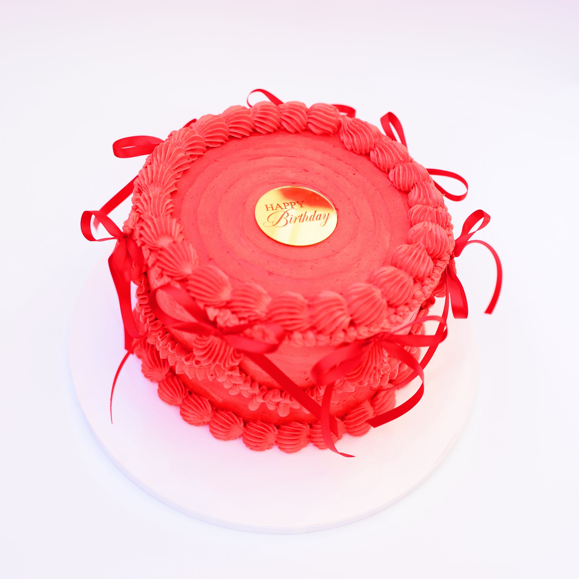Elegant strawberry honey cake for birthday and celebration